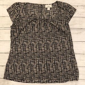 Ann Taylor LOFT checkered blouse